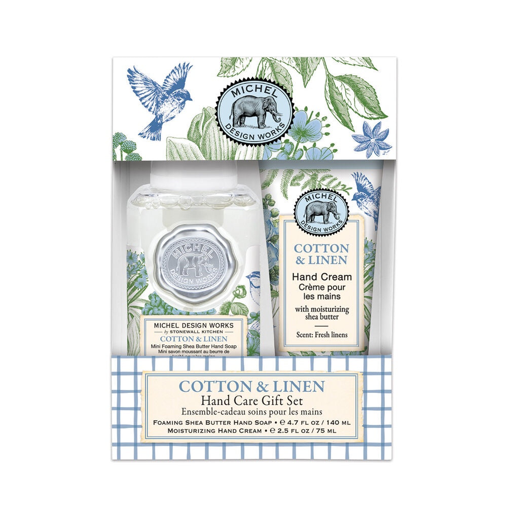 Michel Design Works Handcare Gift Set - Cotton & Linen