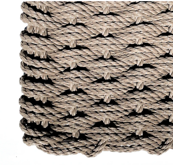 Hand-woven Rope Doormat - 18" x 33"