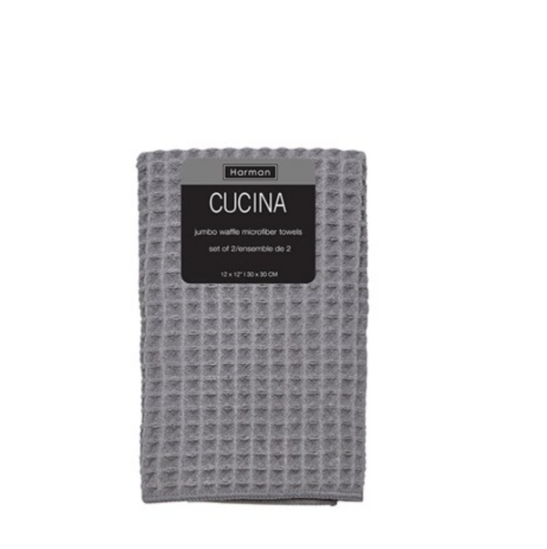 Harman Cucina Jumbo Waffle Kitchen Towel S/2