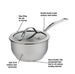 Meyer Nouvelle 1.1L Stainless Steel Saucepan