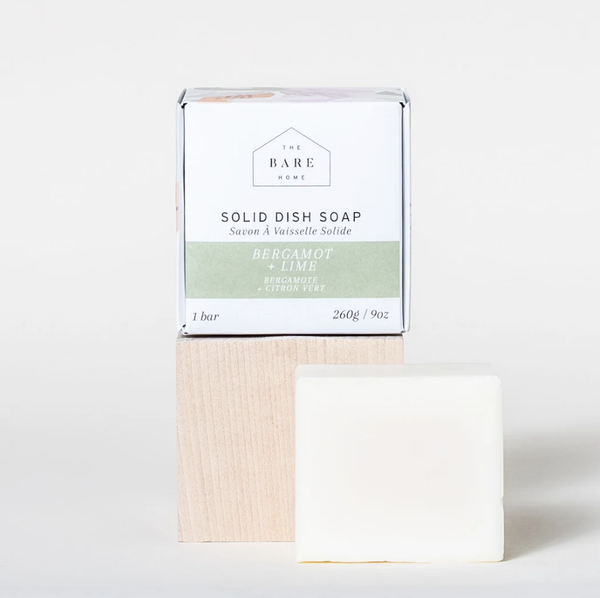 The Bare Home Dish Soap Bar - Bergamot & Lime
