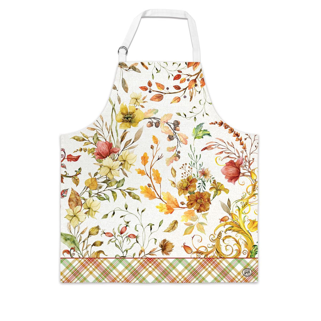 Michel Design Works Apron - Fall Leaves and Flowers