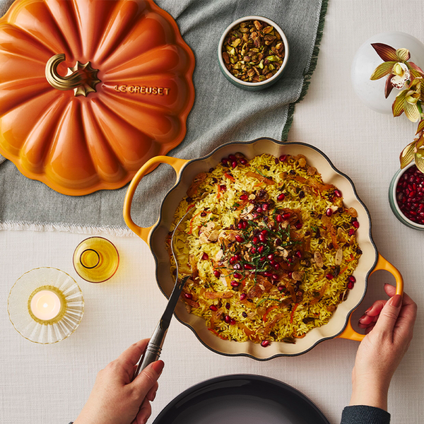 Le Creuset 2.5 L Pumpkin Braiser - Persimmon – Britannia Kitchen