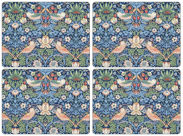 Pimpernel - Strawberry Thief Blue 16x12" s/4 Mats - Britannia Kitchen & Home Calgary