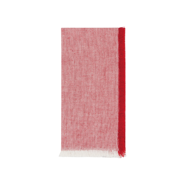 Danica Heirloom Chambray Napkins Set/4 - Chili
