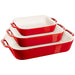 Staub 3 Piece Ceramic Rectangular Baking Dish Set