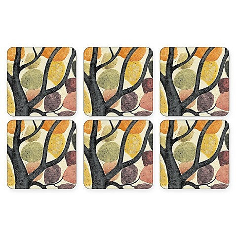 Pimpernel - Dancing Branches 4x4" Coaster s/6 - Britannia Kitchen & Home Calgary