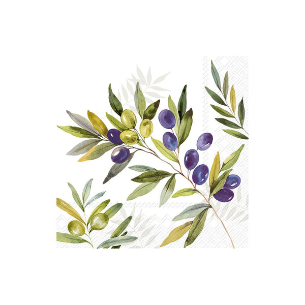 Olive Branches Cocktail Napkin