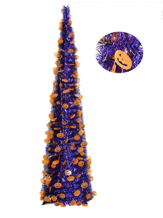 Halloween Pop Up Sequin Tree