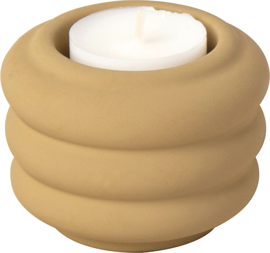 Ochre Ceramic Tea Light Holder
