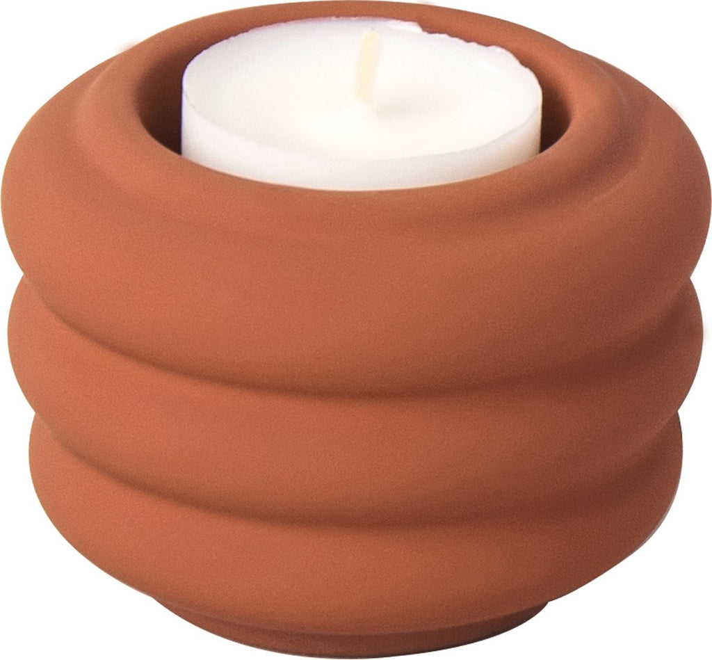 Terracotta Ceramic Tea Light Holder