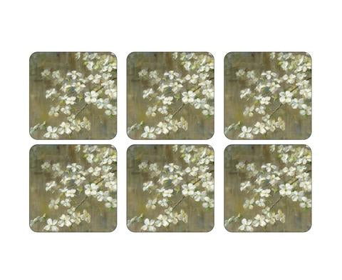 Pimpernel - Dogwood in Spring 4x4" s/6 Coaster - Britannia Kitchen & Home Calgary