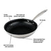 Meyer Accolade Stainless Steel 20cm/8" Non Stick Fry Pan