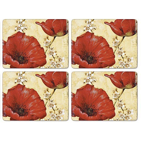 Pimpernel - Poppy de Villeneuve 16x12" s/4 Mats - Britannia Kitchen & Home Calgary