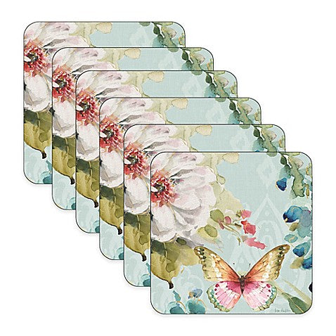 Pimpernel - Colorful Breeze Coaster s/6 4" x 4" - Britannia Kitchen & Home Calgary