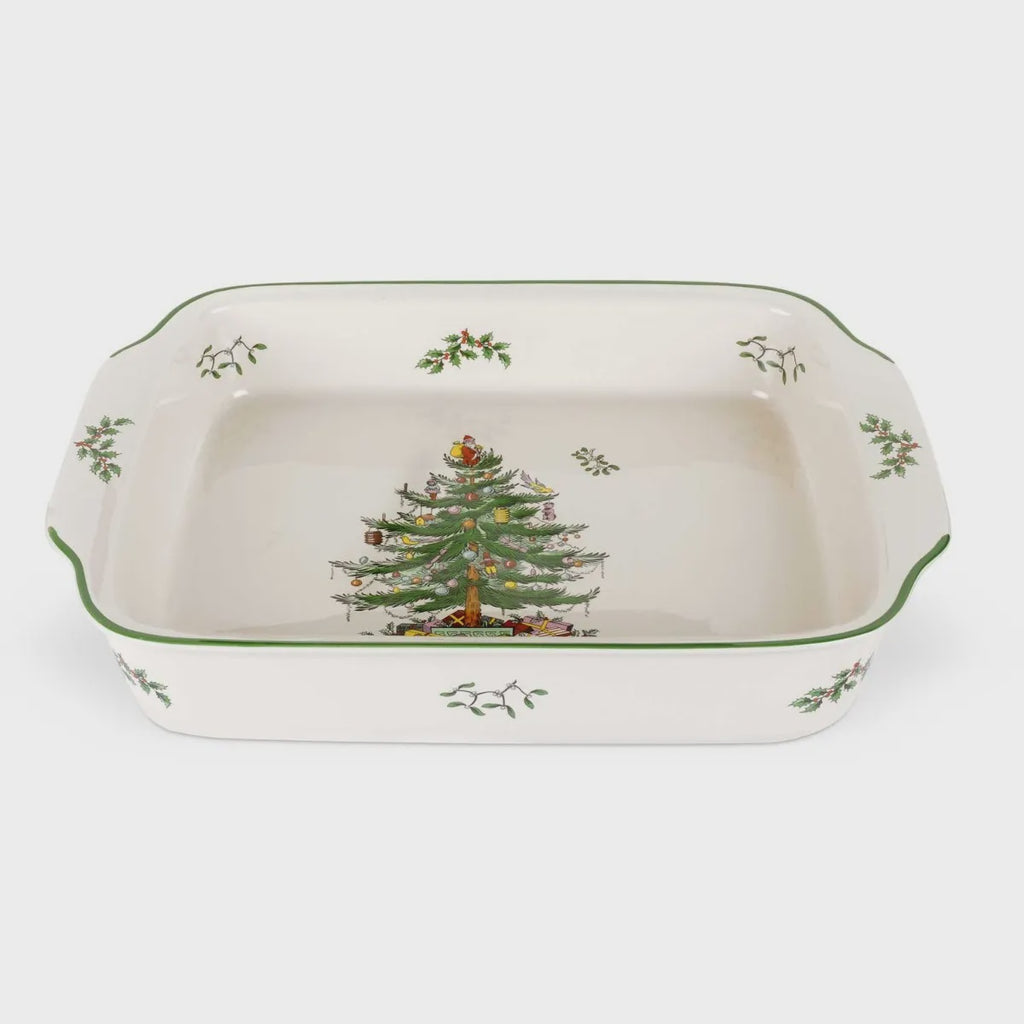 Spode Christmas Tree - Rectangular Baker