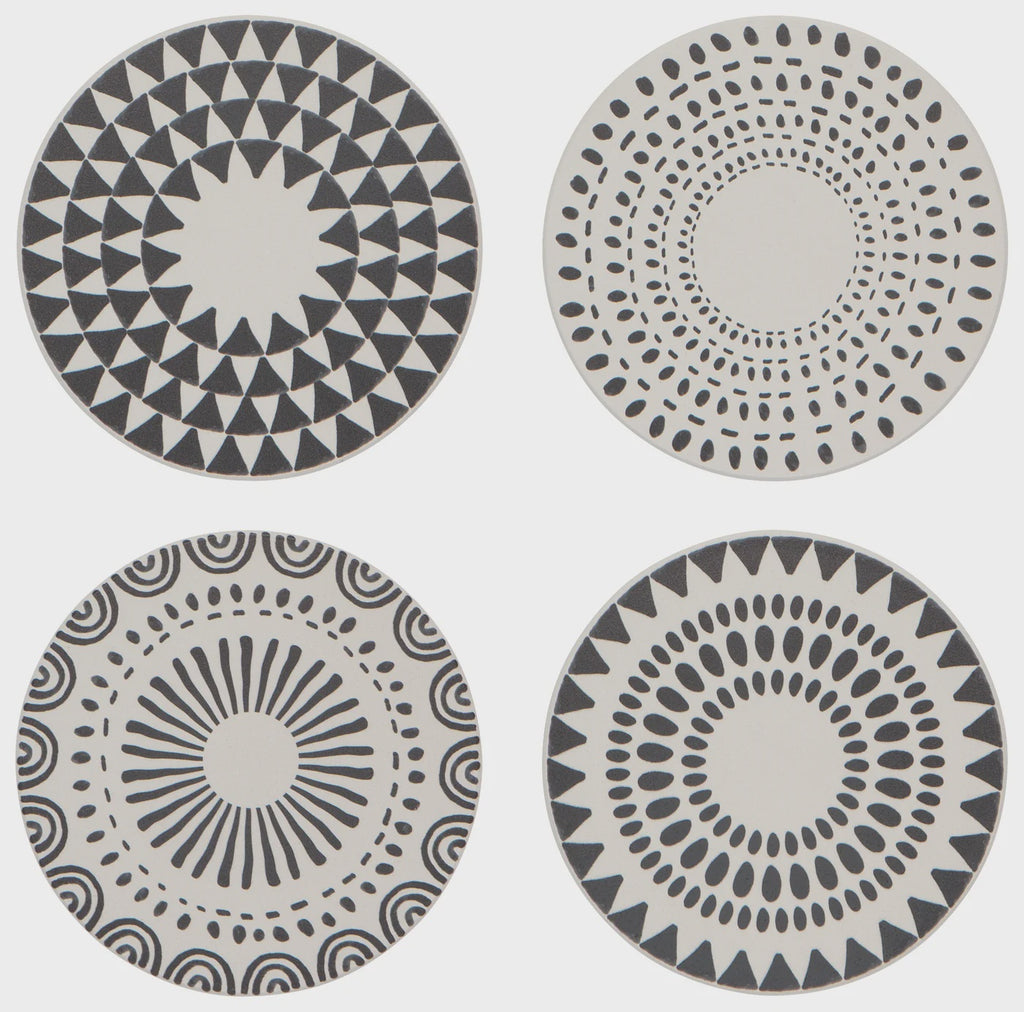 Absorbent Ceramic Coasters S/4 - Orbit