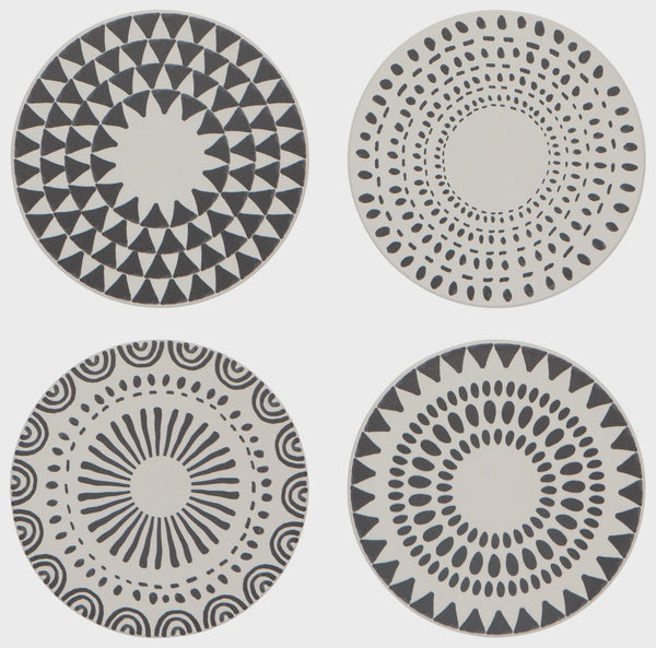 Absorbent Ceramic Coasters S/4 - Orbit
