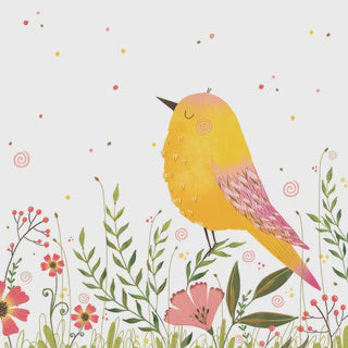 Yellow  Bird Luncheon Napkin