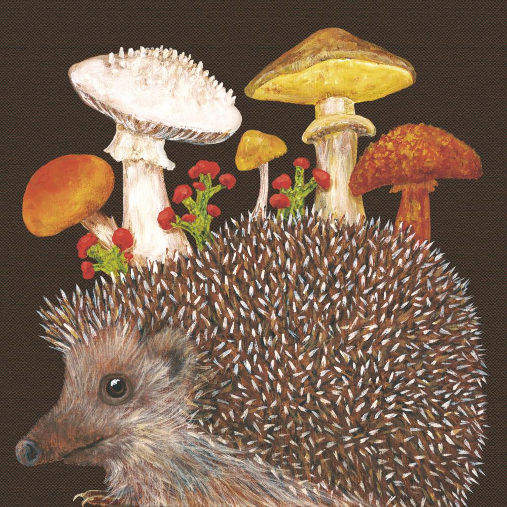 Cocktail Paper Napkins - Soft 3-Ply, Pack of 20 - Harold The Hedgehog
