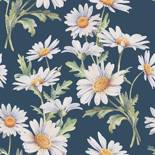 Beautiful Daisies Blue Cocktail Napkin