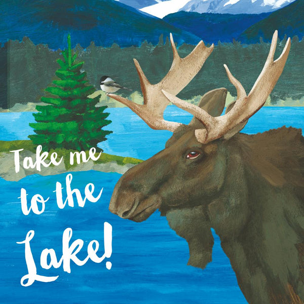 Moose Lake Cocktail Napkin