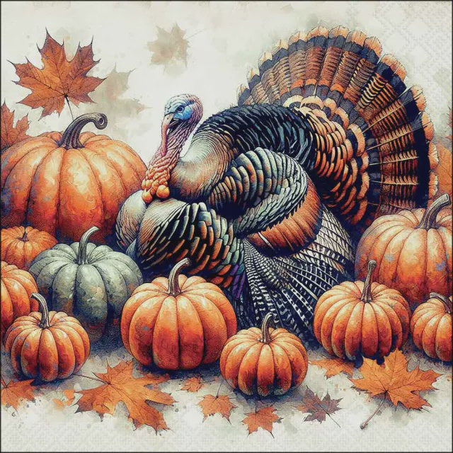 Ambiente Luncheon Paper Napkins Soft 3-Ply, Pack of 20 -Turkey
