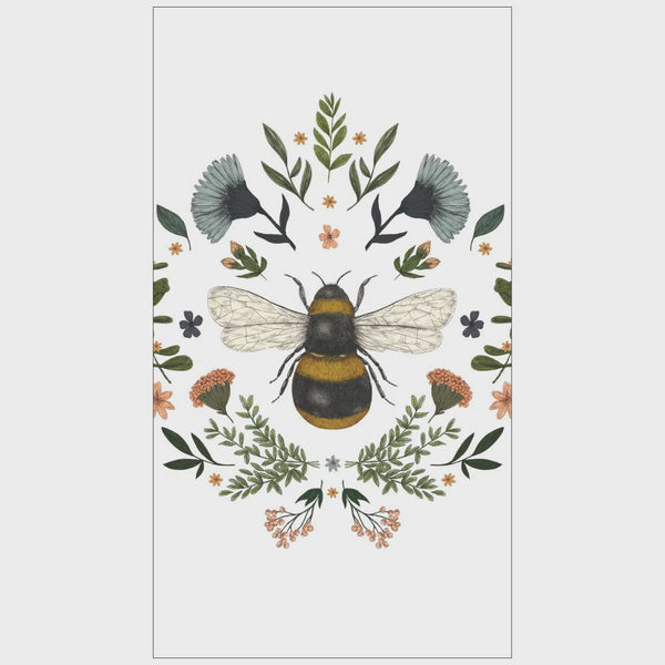 Guest/Hostess Paper Napkins - Soft 3-Ply, Pack of 15 - Secret Bee