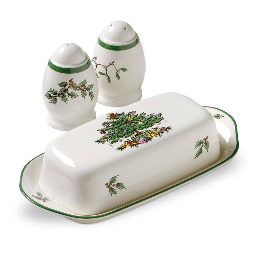 Spode Christmas Tree - Hostess Set S&P/Butter