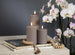Grey LED Pillar Candle