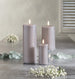 Grey LED Pillar Candle
