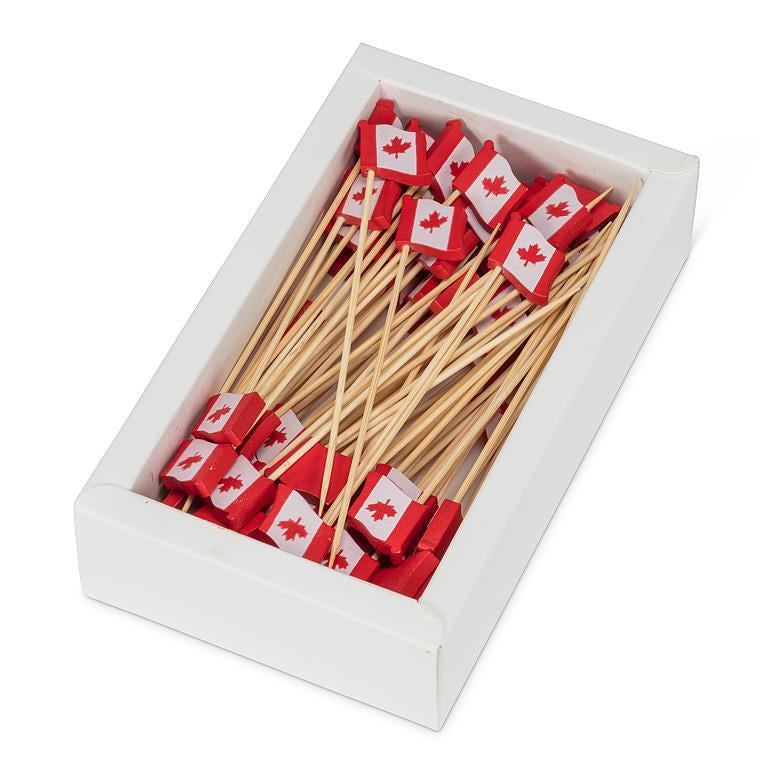 Canada Flag Cocktail Picks - 80pc