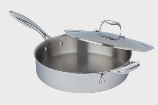 Meyer SuperSteel Tri-Ply Clad Stainless Steel 4.2L Saute Pan with lid