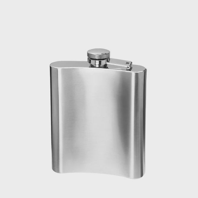 Oggi Stainless Steel Hip Flask 236ml / 8oz