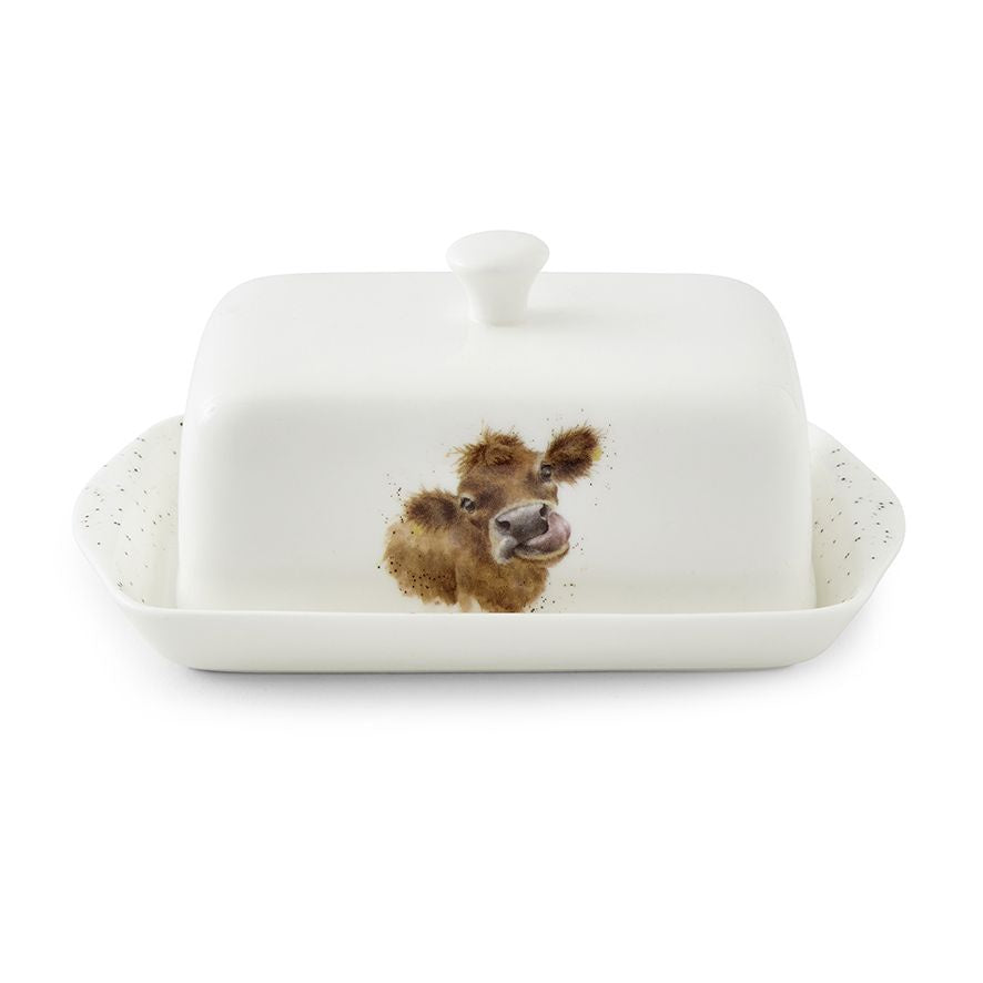 Wrendale Covered Butter Dish - Cow