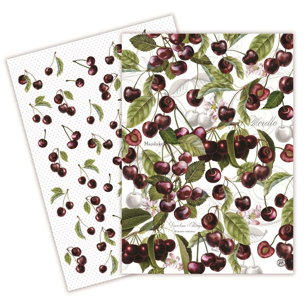 Michel Design Works Kitchen Towel S/2 - Dark Cherry