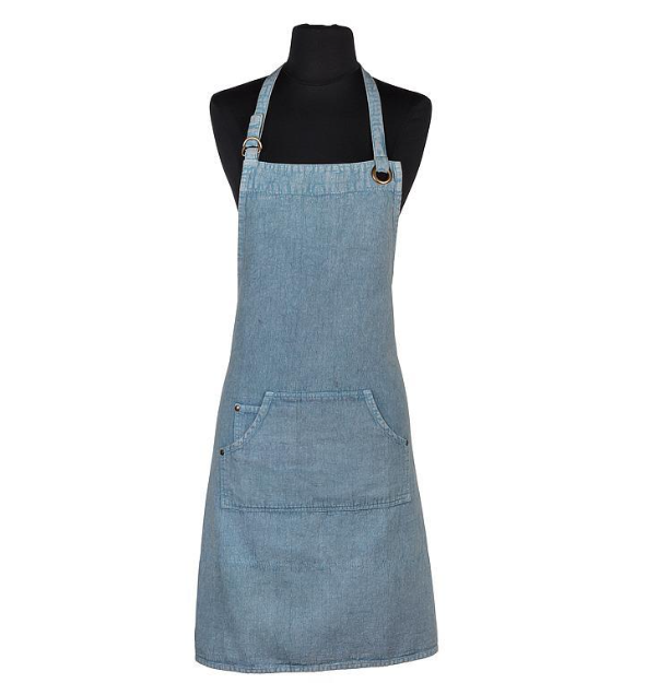 All Purpose Apron w/Pocket - Blue Denim