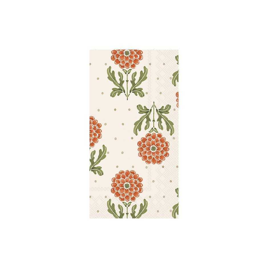 Simple Flower Orange Guest Napkin