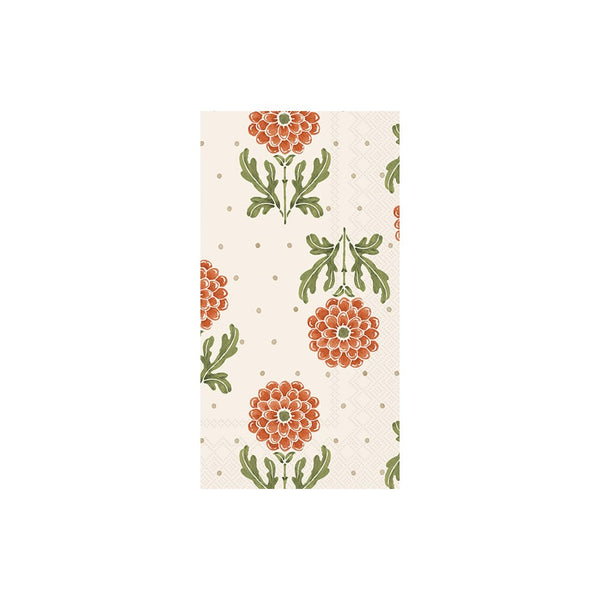 Simple Flower Orange Guest Napkin