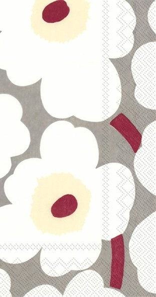 Marimekko Grey Cream Guest Napkin
