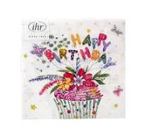 Birthday Cupcake Cocktail Napkin