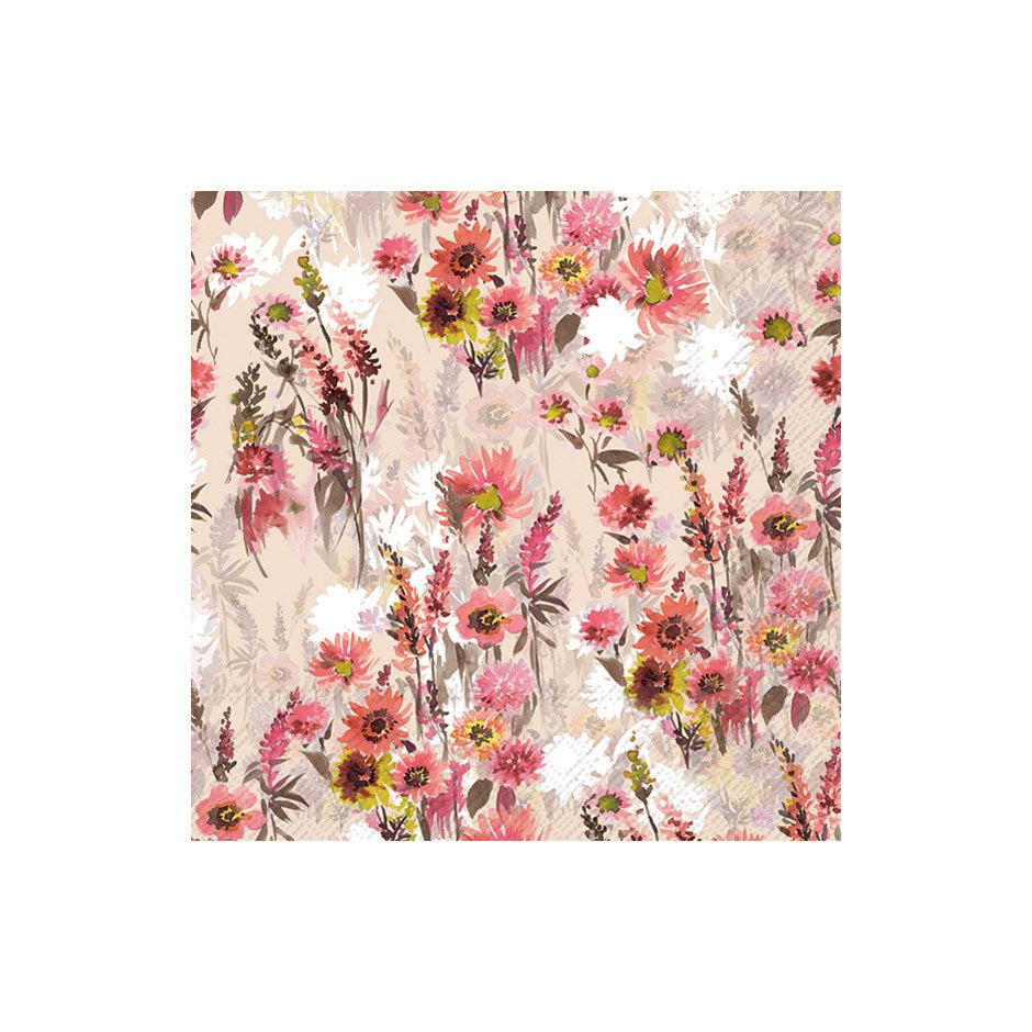 Autumn Meadow Cream Luncheon Napkin