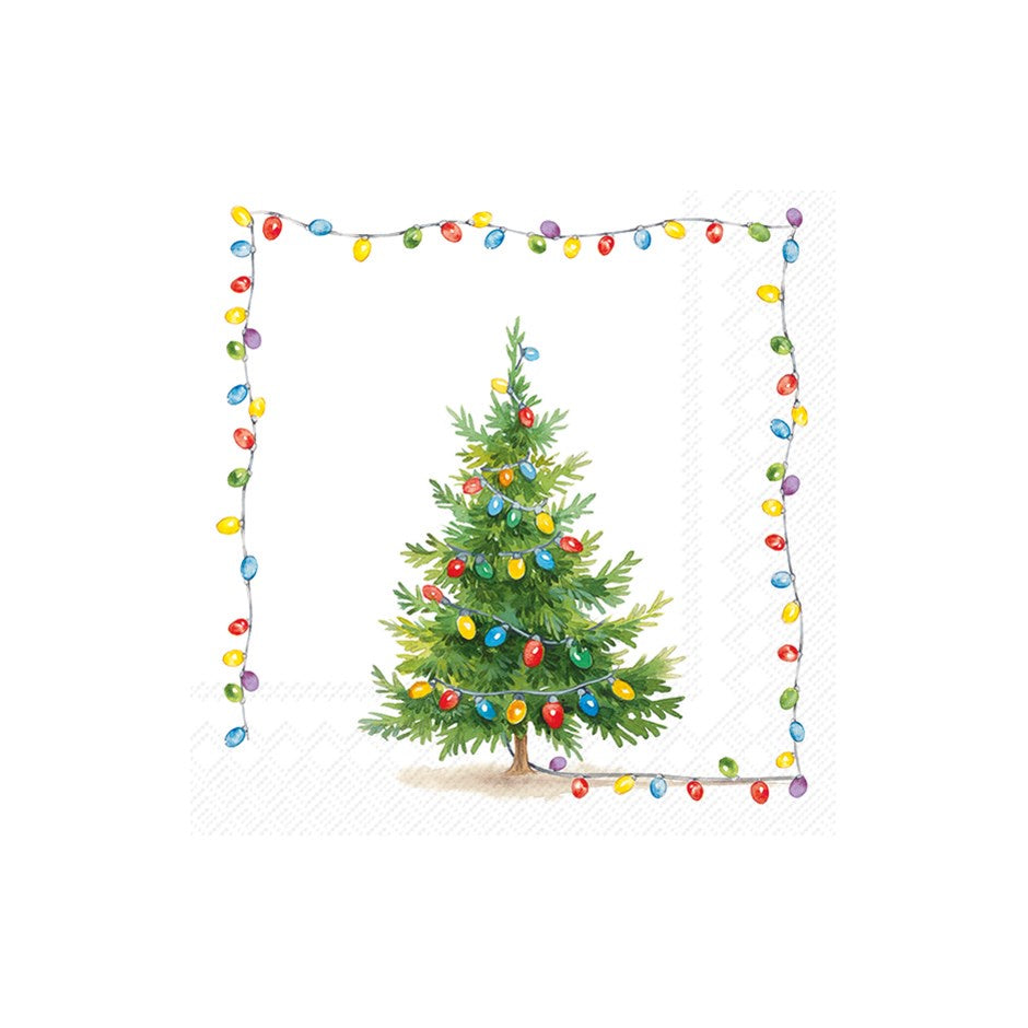 Christmas Lights Cocktail Napkin