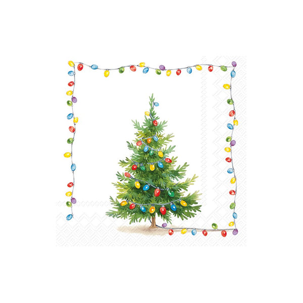 Christmas Lights Cocktail Napkin
