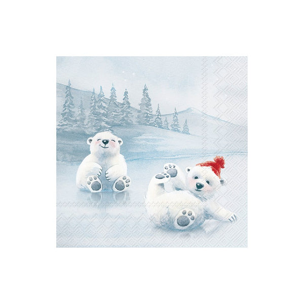 Dancing On Ice Cocktail Napkin