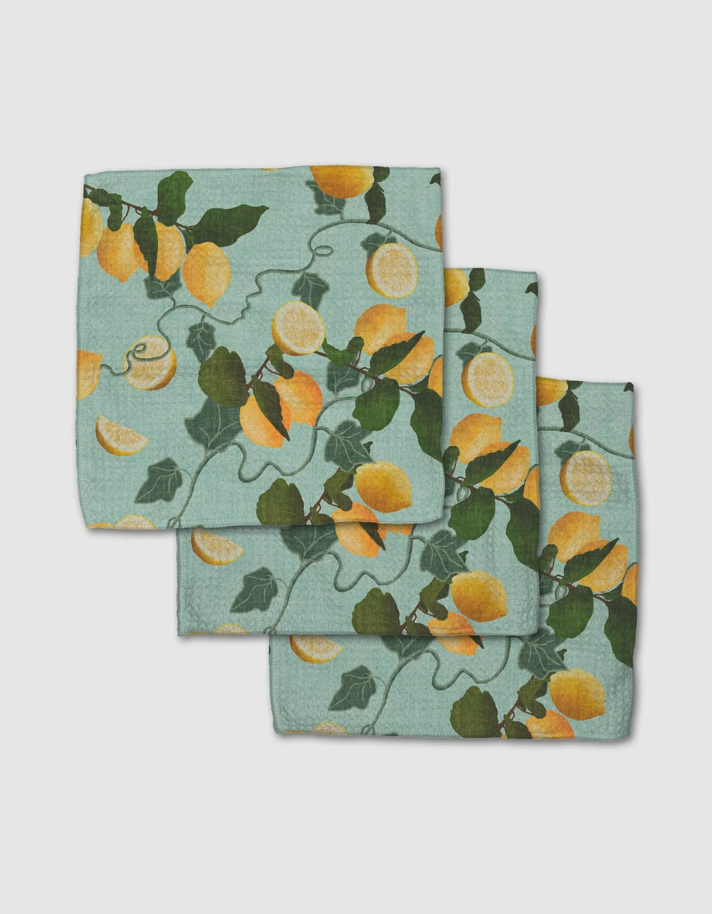Geometry Dishcloth S/3 - Amalfi Lemons