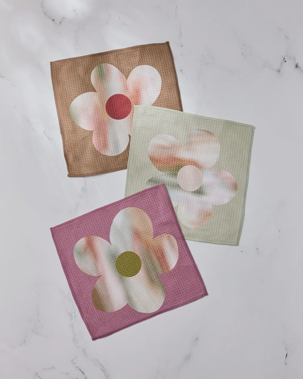Geometry Dishcloth S/3 - Brushed Bouquet
