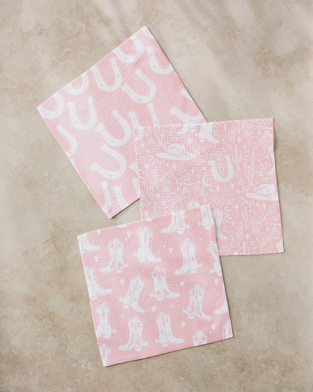 Geometry Dishcloth S/3 - Chic Lucky Boots