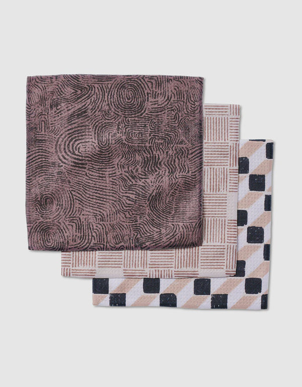 Geometry Dishcloths S/3 - Chiseled