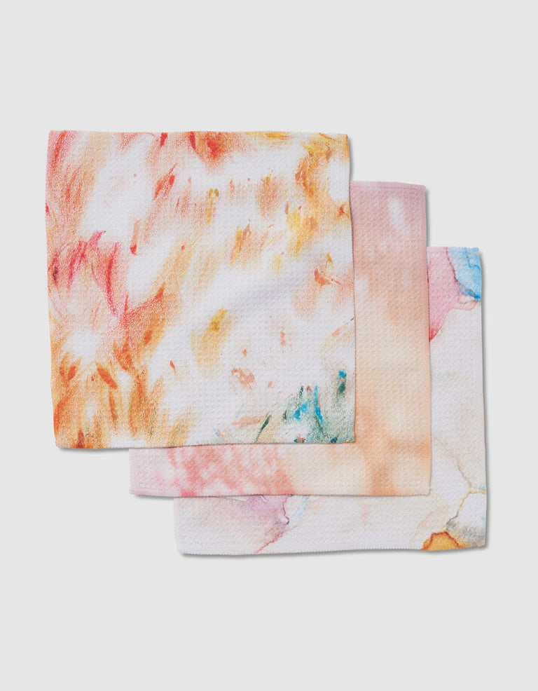 Geometry Dishcloths S/3 - Nice Water